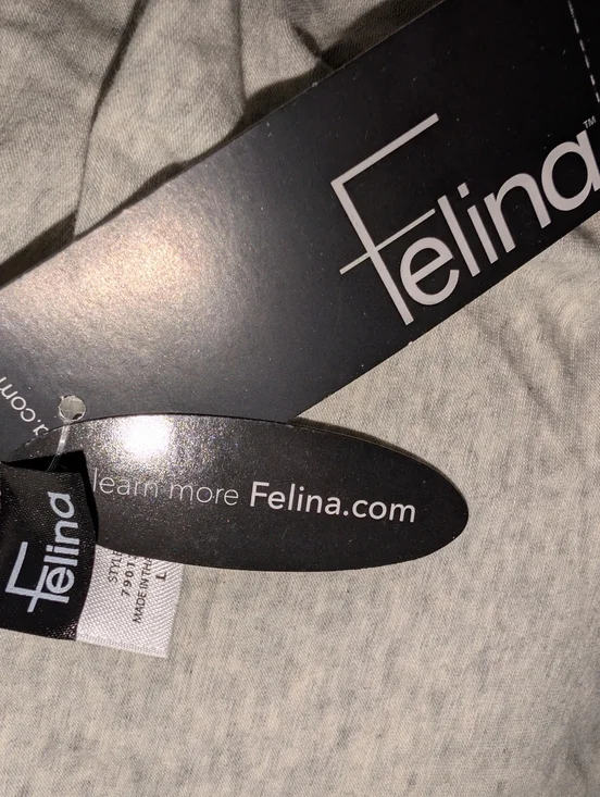 NWT Felina Soft Organic Cotton Lounge Wear Stretch Scoop Neck Tee Size Large - Picture 10 of 10